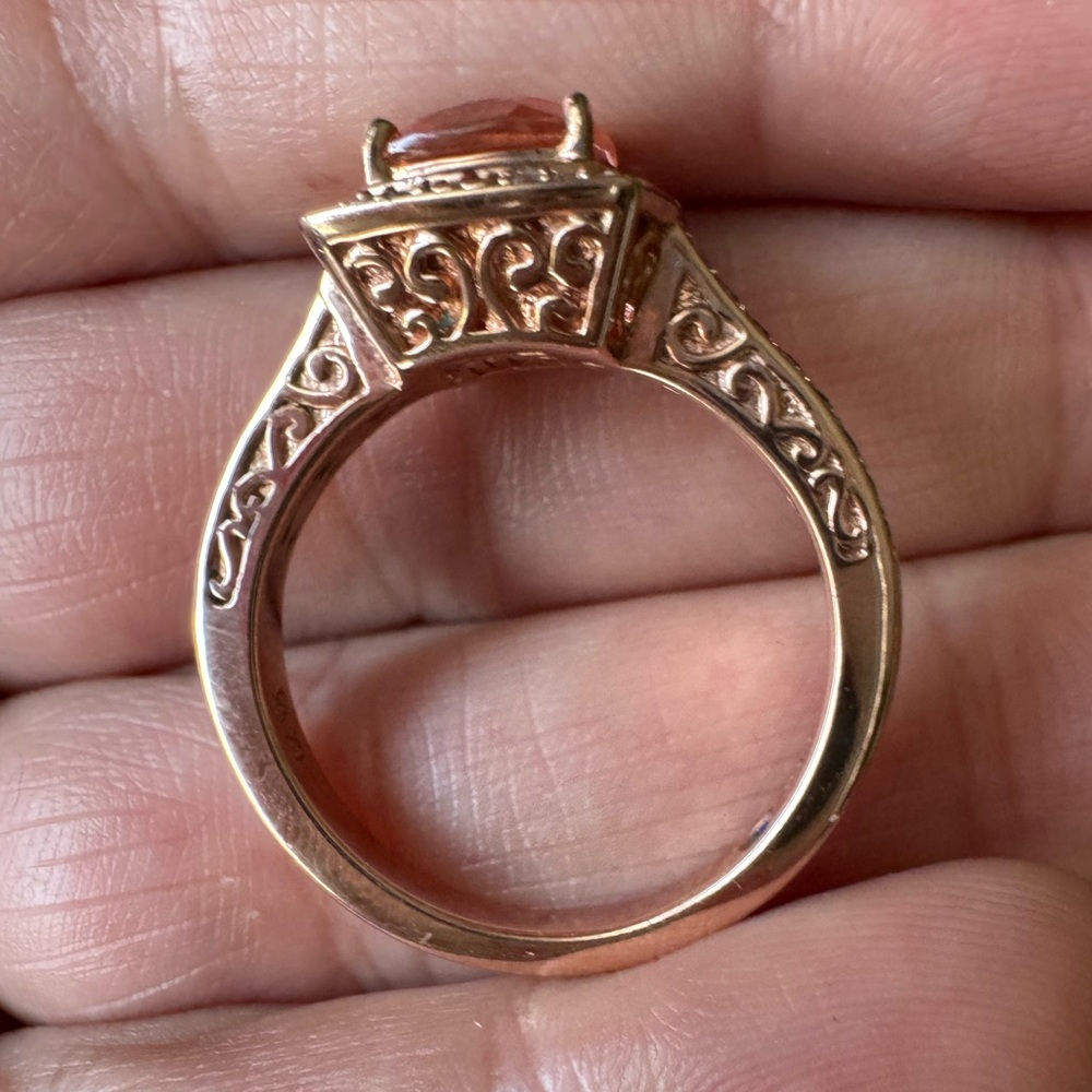 Vanna K CZ Ring in Rose Gold Plated 925 Sterling Silver - Picture 4 of 10
